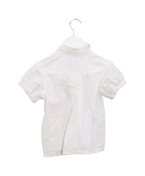 A White Shirts from Tartine et Chocolat in size 4T for girl. (Back View)