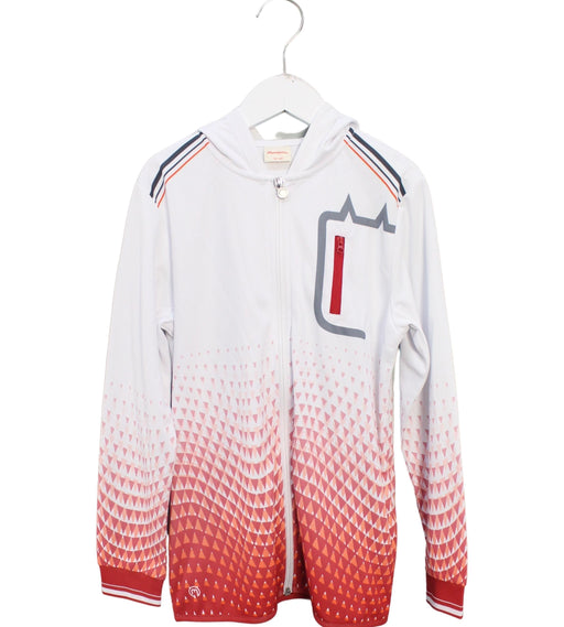 A White Lightweight Jackets from Momonittu in size 12Y for girl. (Front View)