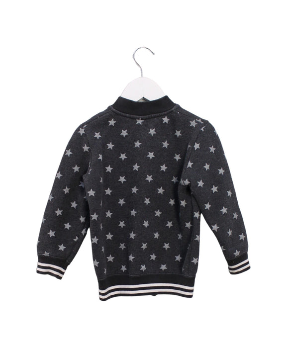 A Black Zippered Sweatshirts from Petit Bateau in size 4T for boy. (Back View)
