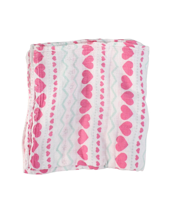 A White Swaddles from Aden & Anais in size O/S for girl. (Front View)