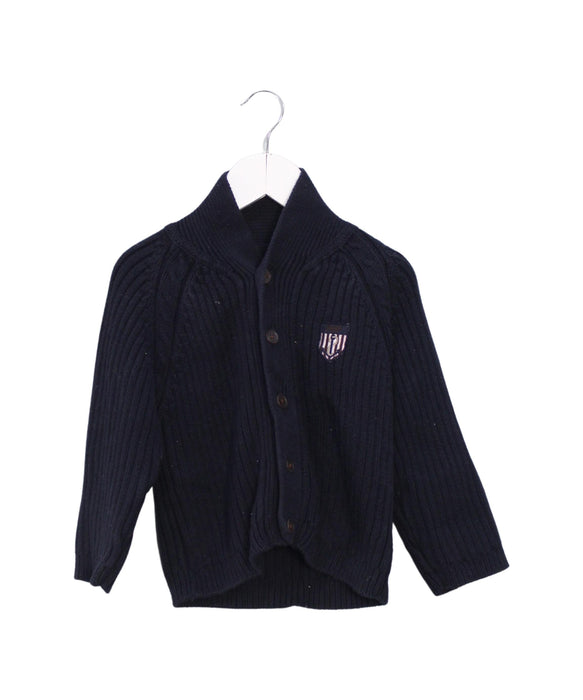 A Navy Knit Sweaters from Jacadi in size 3T for boy. (Front View)