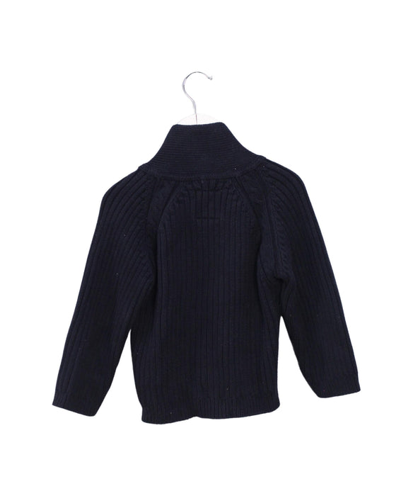A Navy Knit Sweaters from Jacadi in size 3T for boy. (Back View)