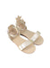 A Gold Sandals from Janie & Jack in size 18-24M for girl. (Front View)