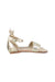 A Gold Sandals from Janie & Jack in size 18-24M for girl. (Back View)