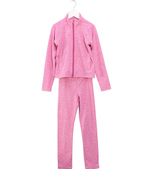 A Pink Pants Sets from XAMAS in size 6T for girl. (Front View)