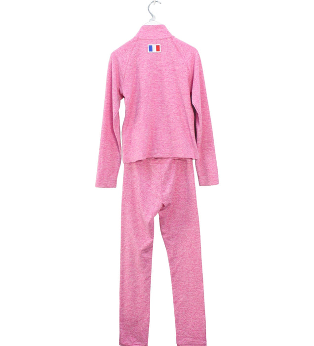 A Pink Pants Sets from XAMAS in size 6T for girl. (Back View)