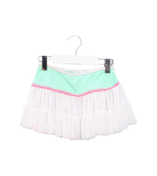 A Green Tulle Skirts from Paté de Sable in size 6T for girl. (Front View)