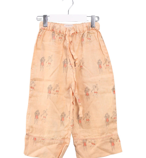 A Orange Casual Pants from yellowpelota in size 6T for girl. (Front View)