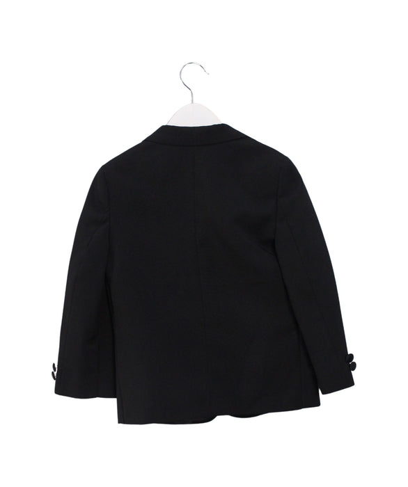 A Black Blazers from Nautica in size 5T for boy. (Back View)