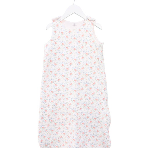 A White Sleepsacs from Petit Bateau in size O/S for girl. (Front View)