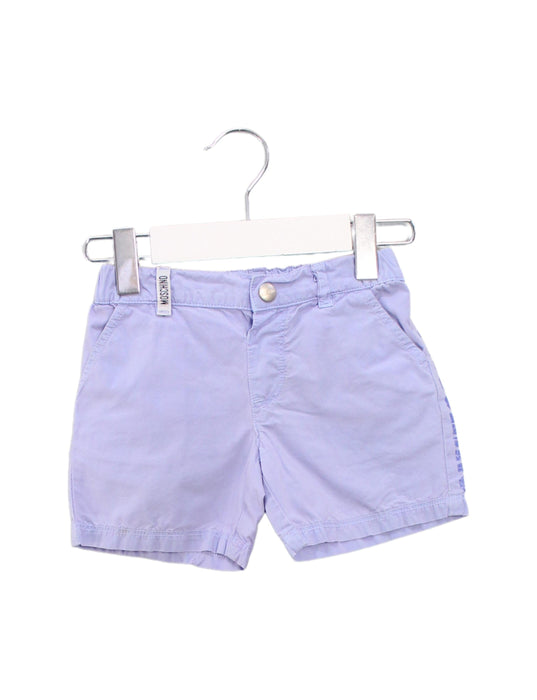 A Blue Shorts from Moschino in size 12-18M for boy. (Front View)