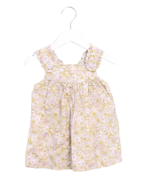 A Pink Sleeveless Dresses from Gingersnaps in size 6-12M for girl. (Front View)