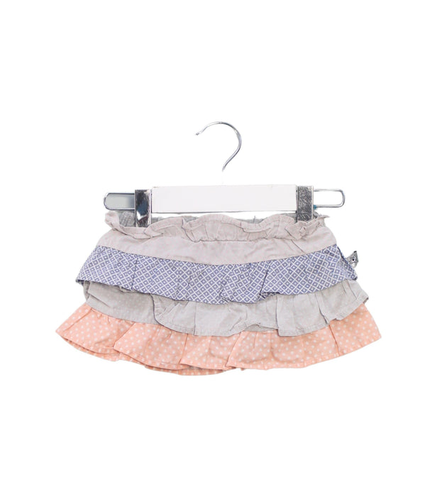 A Grey Short Skirts from and the little dog laughed in size 12-18M for girl. (Front View)
