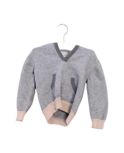 A Grey Knit Sweaters from Jacadi in size 18-24M for boy. (Front View)