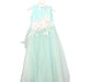 A Green Sleeveless Dresses from Dorian Ho in size 4T for girl. (Front View)