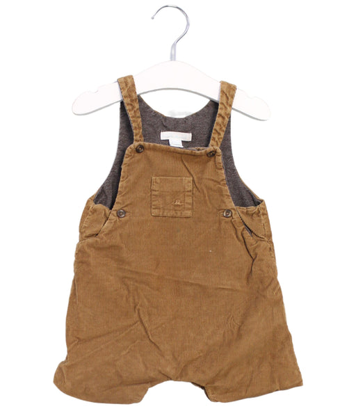 A Brown Overall Shorts from Marie Chantal in size 18-24M for boy. (Front View)