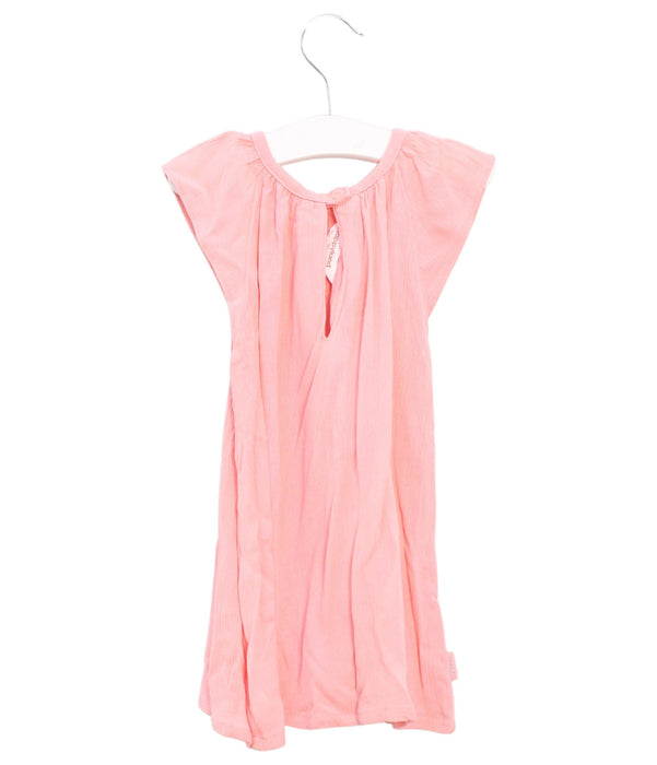 A Pink Short Sleeve Dresses from Organic Mom in size 12-18M for girl. (Back View)