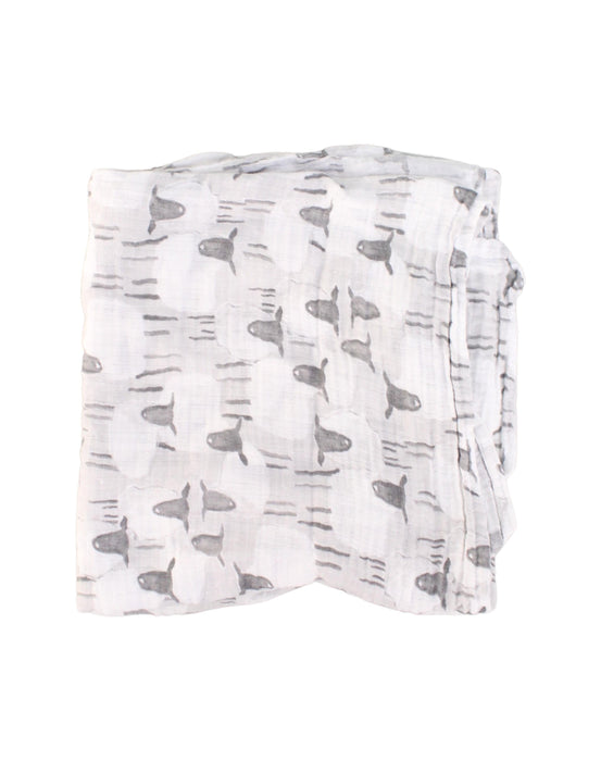 A Grey Swaddles from Aden & Anais in size O/S for neutral. (Front View)