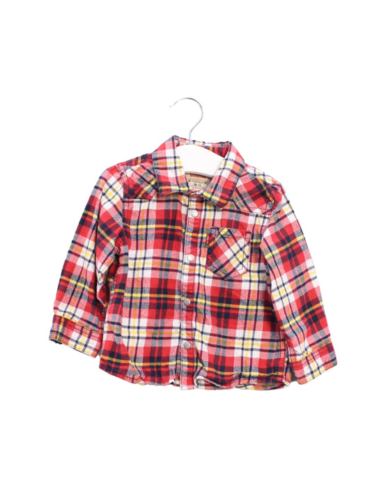 A Red Shirts from Levi's in size 12-18M for boy. (Front View)