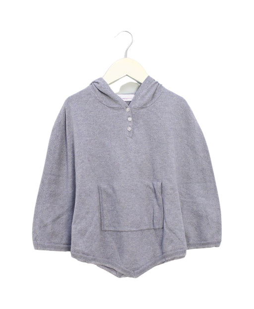 A Grey Capes & Ponchos from Little Mercerie in size 8Y for girl. (Front View)