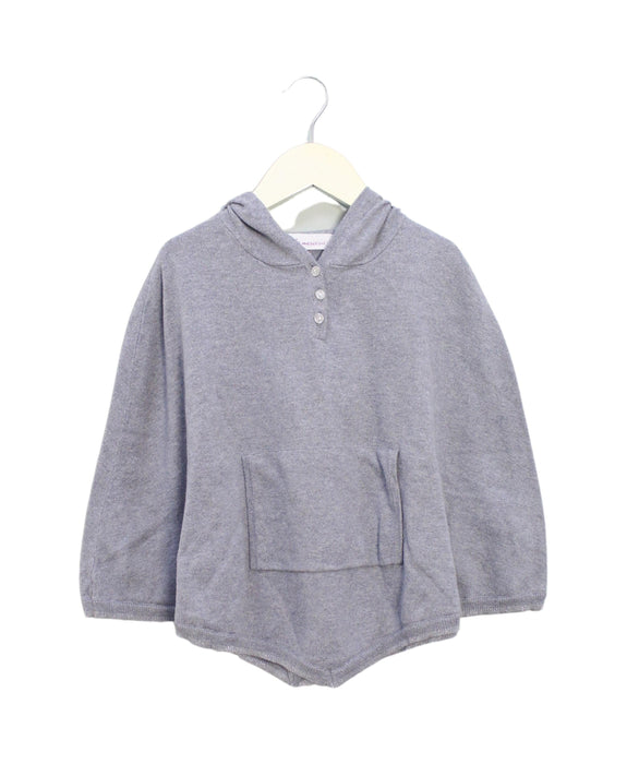 A Grey Capes & Ponchos from Little Mercerie in size 8Y for girl. (Front View)