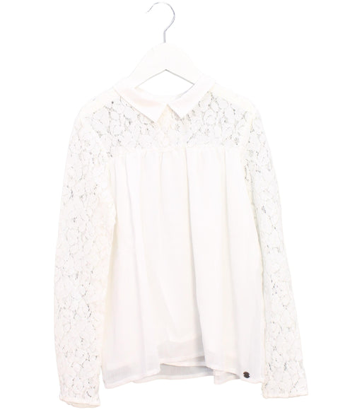 A White Long Sleeve Tops from IKKS in size 12Y for girl. (Front View)