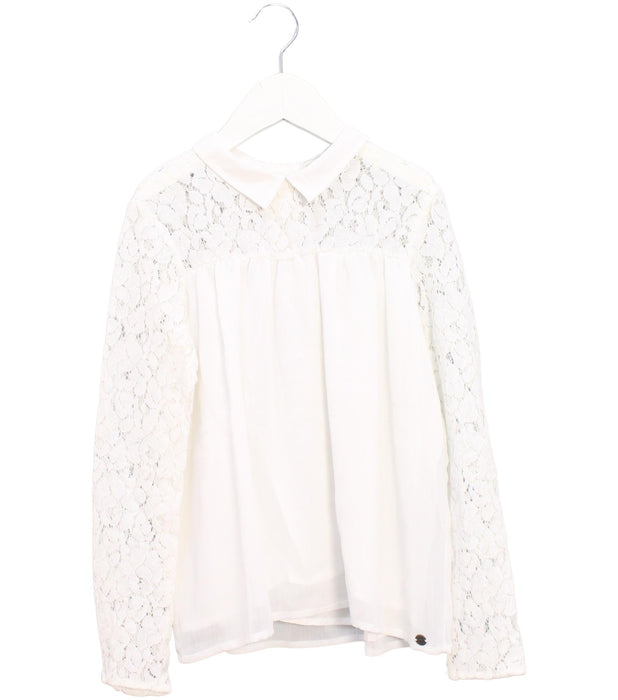 A White Long Sleeve Tops from IKKS in size 12Y for girl. (Front View)