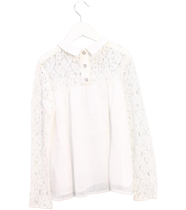 A White Long Sleeve Tops from IKKS in size 12Y for girl. (Back View)