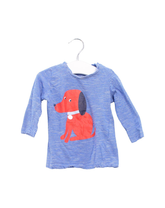 A Blue Long Sleeve Tops from Seed in size 6-12M for boy. (Front View)