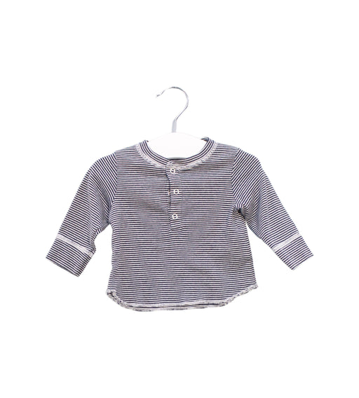 A Navy Long Sleeve Tops from Petit Bateau in size 0-3M for boy. (Front View)