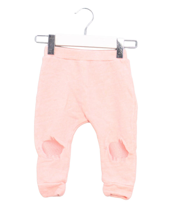 A Pink Sweatpants from Seed in size 3-6M for girl. (Front View)