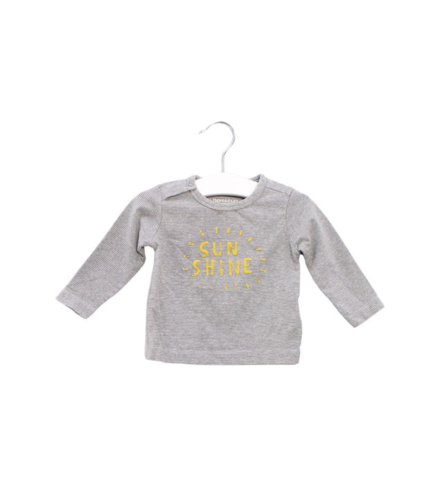 A Grey Long Sleeve Tops from Imps & Elfs in size 3-6M for boy. (Front View)