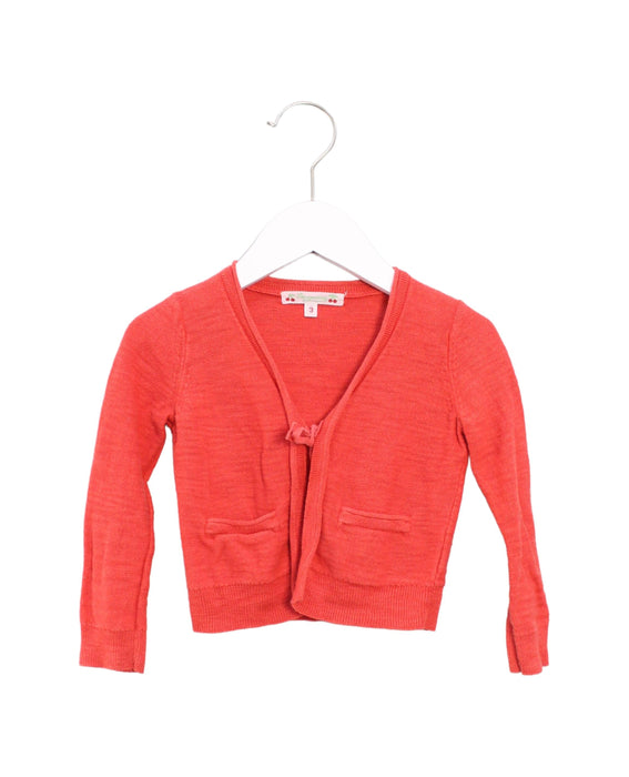 A Red Cardigans from Bonpoint in size 3T for girl. (Front View)
