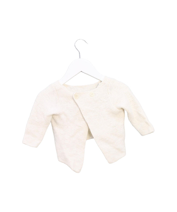 A Ivory Cardigans from Bout'Chou in size 3-6M for girl. (Back View)