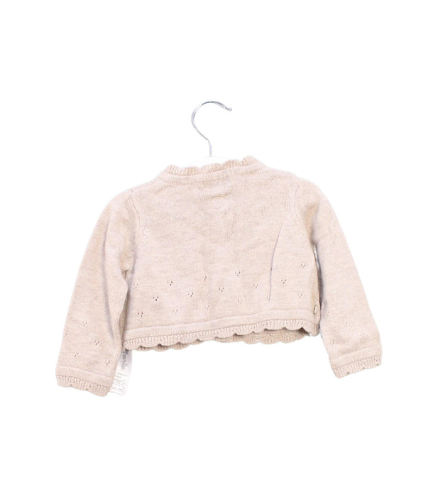 A Taupe Cardigans from Sergent Major in size 3-6M for girl. (Back View)