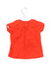 A Orange Short Sleeve T Shirts from Petit Bateau in size 3-6M for girl. (Back View)