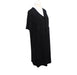 A Black Short Sleeve Dresses from Seraphine in size S for maternity. (Front View)