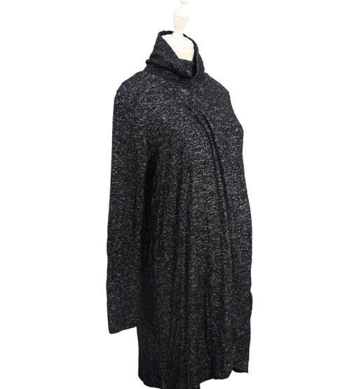 A Black Sweater Dresses from Seraphine in size S for maternity. (Front View)