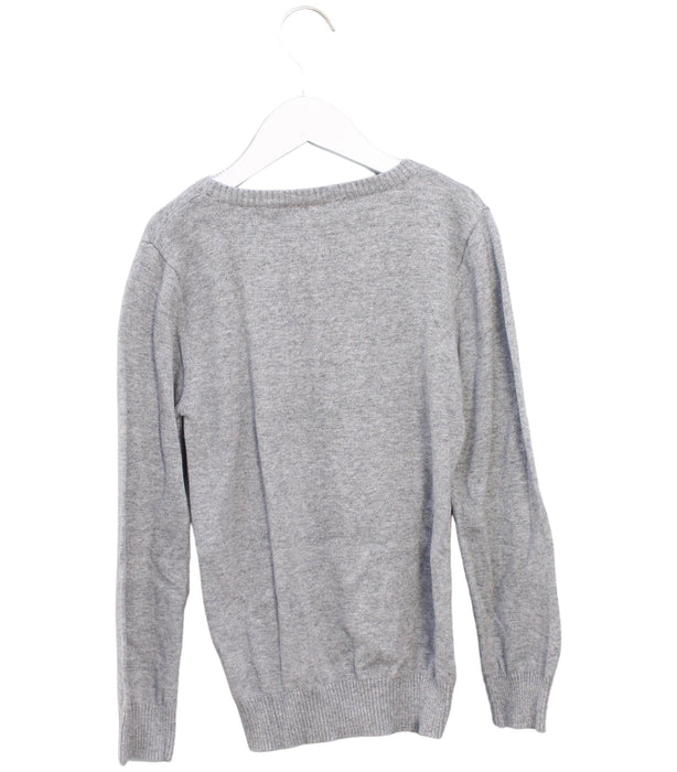A Grey Knit Sweaters from Seed in size 9Y for boy. (Back View)