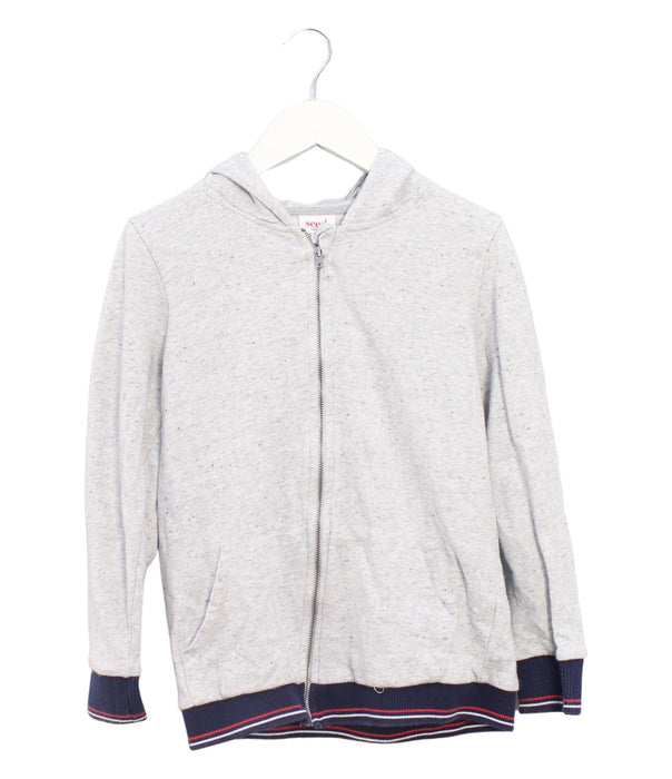 A Grey Lightweight Jackets from Seed in size 9Y for boy. (Front View)