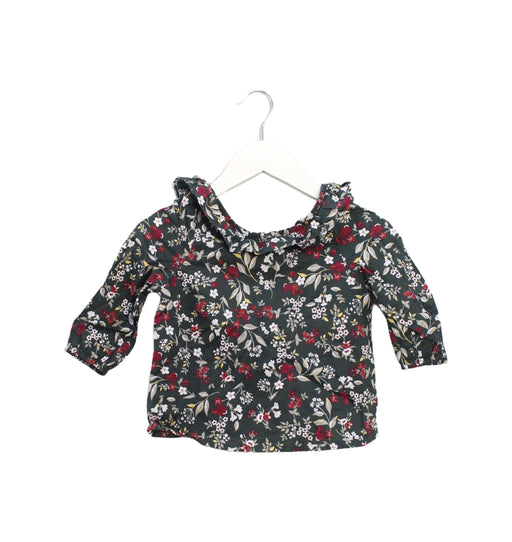 A Green Long Sleeve Tops from Excuse My French in size 4T for girl. (Front View)