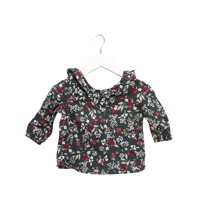 A Green Long Sleeve Tops from Excuse My French in size 4T for girl. (Front View)