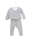 A Grey Pyjama Sets from Petit Bateau in size 12-18M for girl. (Front View)