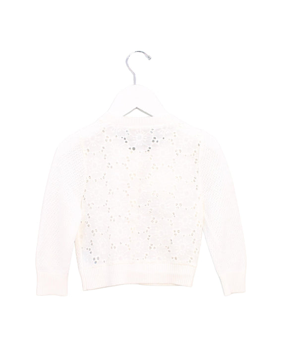 A White Cardigans from Nicholas & Bears in size 4T for girl. (Back View)