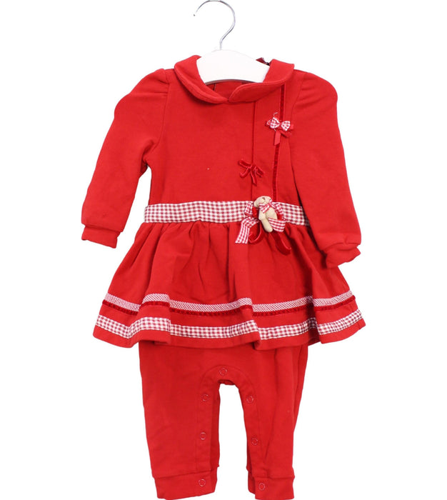 A Red Jumpsuits from Nicholas & Bears in size 6-12M for girl. (Front View)
