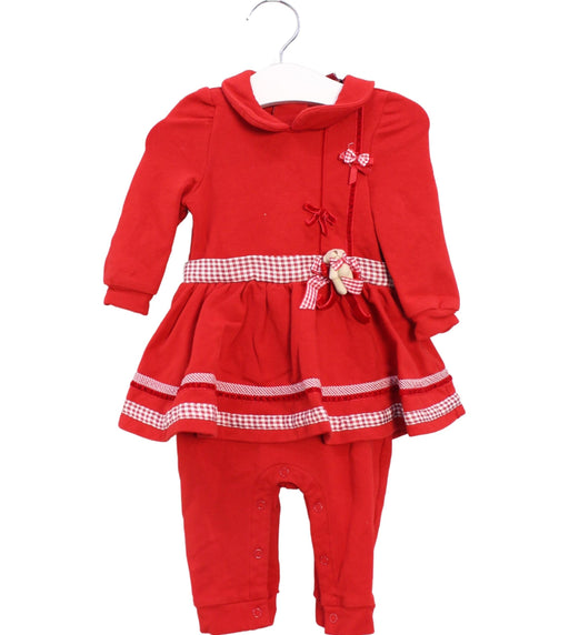 A Red Jumpsuits from Nicholas & Bears in size 6-12M for girl. (Front View)