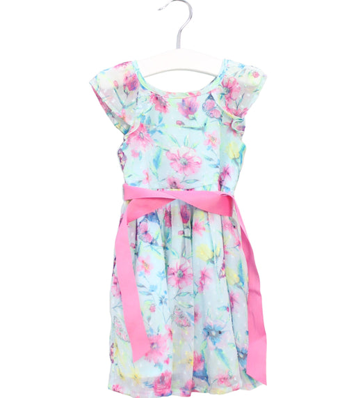 A Teal Short Sleeve Dresses from Monsoon in size 6-12M for girl. (Front View)