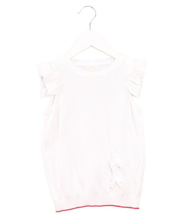 A White Sleeveless Tops from Nicholas & Bears in size 6T for girl. (Front View)