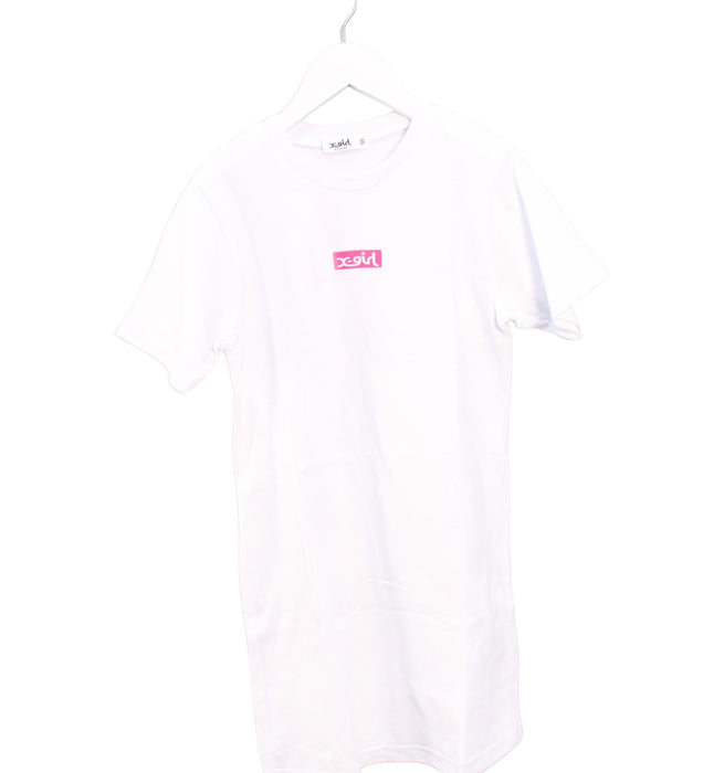 A White Short Sleeve Dresses from X-Girl Stages in size 5T for girl. (Front View)