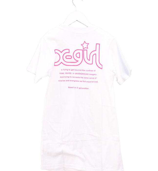 A White Short Sleeve Dresses from X-Girl Stages in size 5T for girl. (Back View)